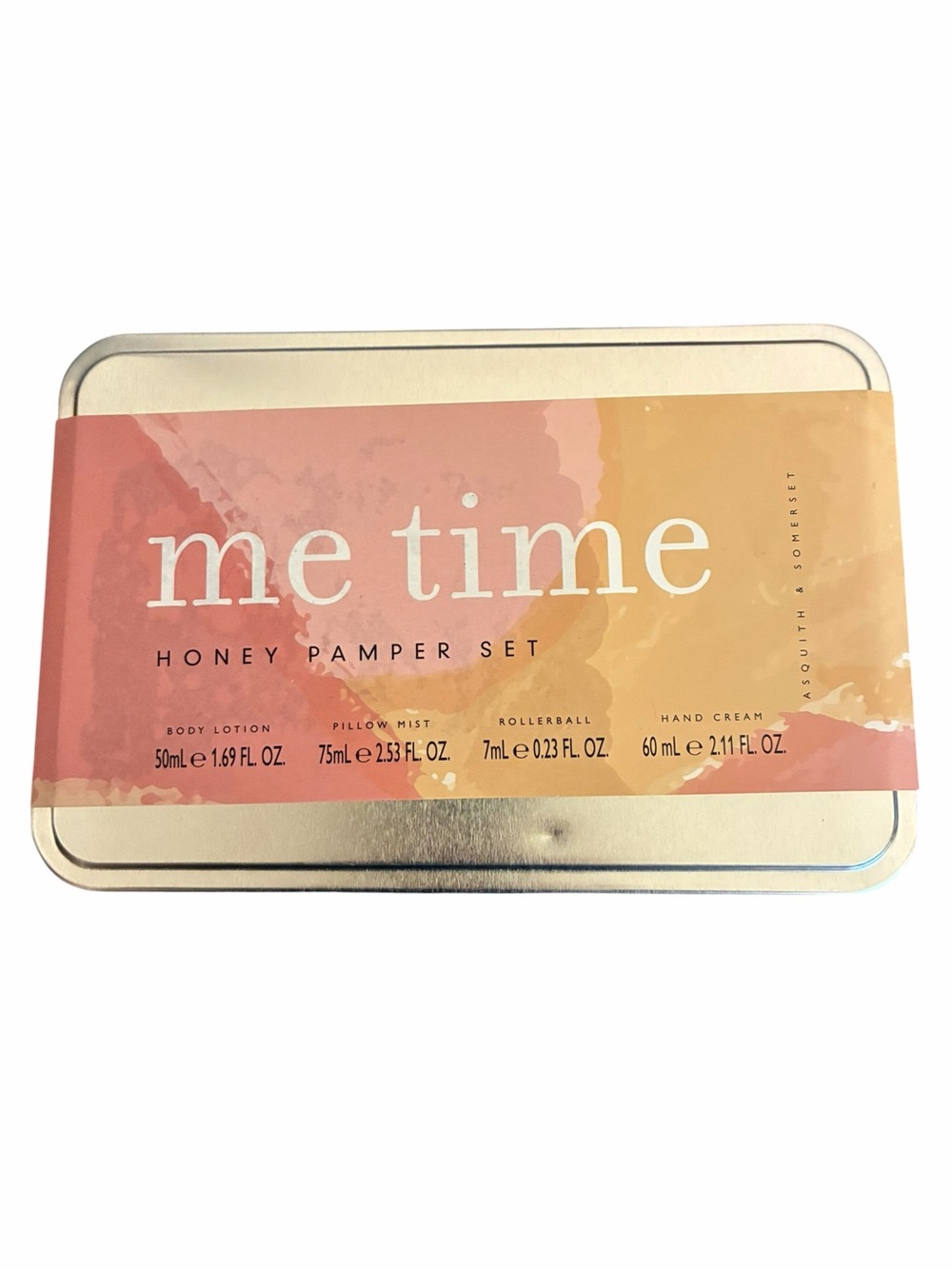 Asquith & Somerset Me Time Honey Pamper Set 4pc Body Lotion Mist Tin NEW